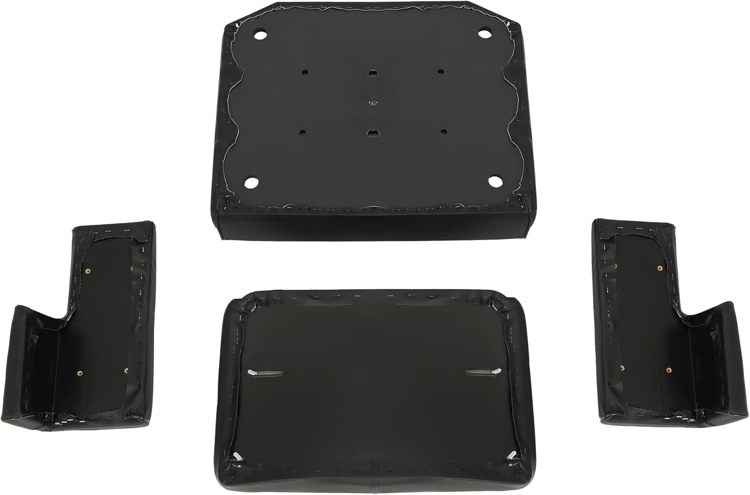 HECASA Seat Cushion Set Compatible with John Deere Crawler Dozer 350 450 550 Seat Set Seat Cushion Kit Black 4Pcs