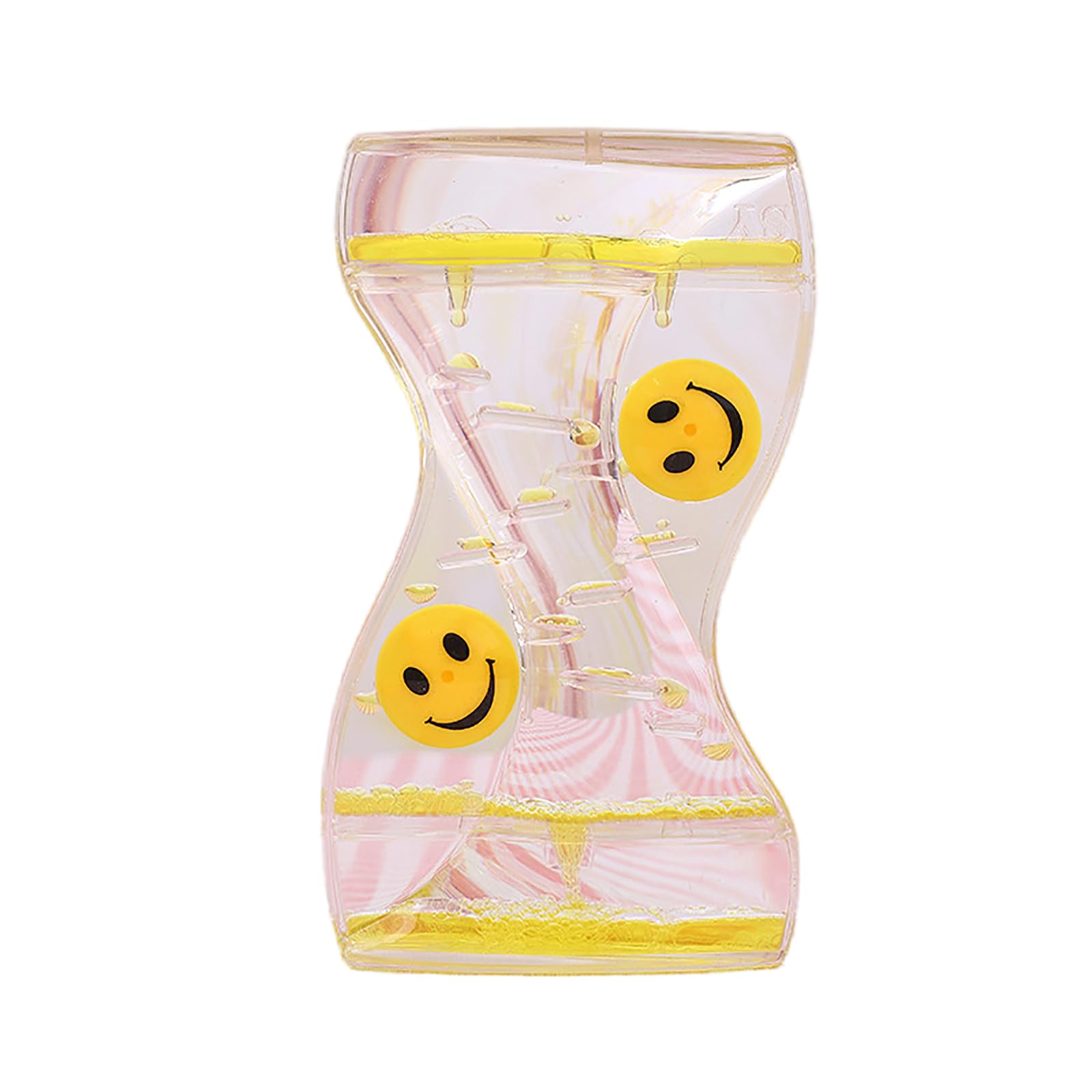 Liquid Motion Bubble Sensory Toy - Motion Water Hourglass Timer Calming for Kids Adults Classroom Home Office (Yellow)