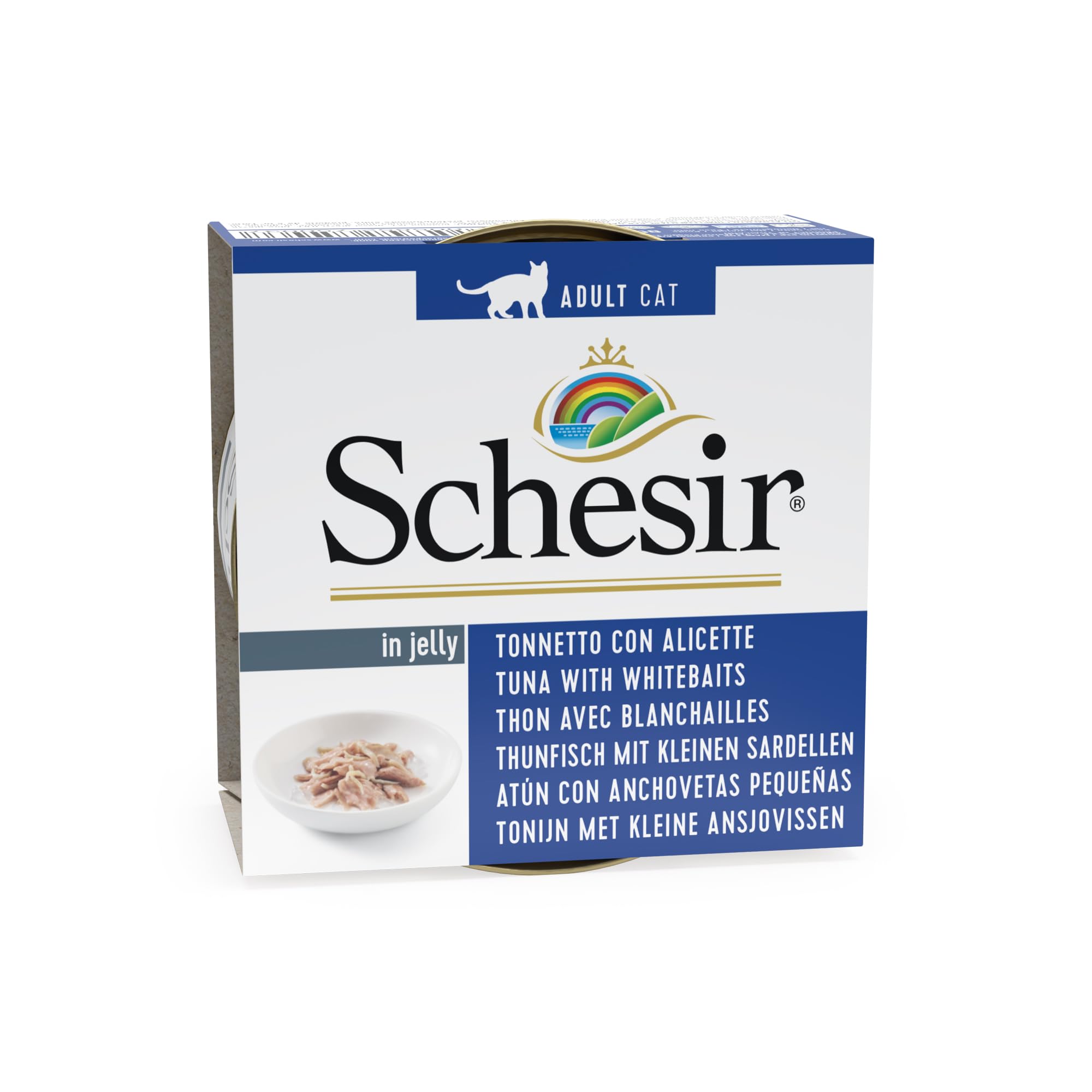 Schesir Yetişkin Kedi Konservesi 85 Gr Ton + Ringa Balıklı