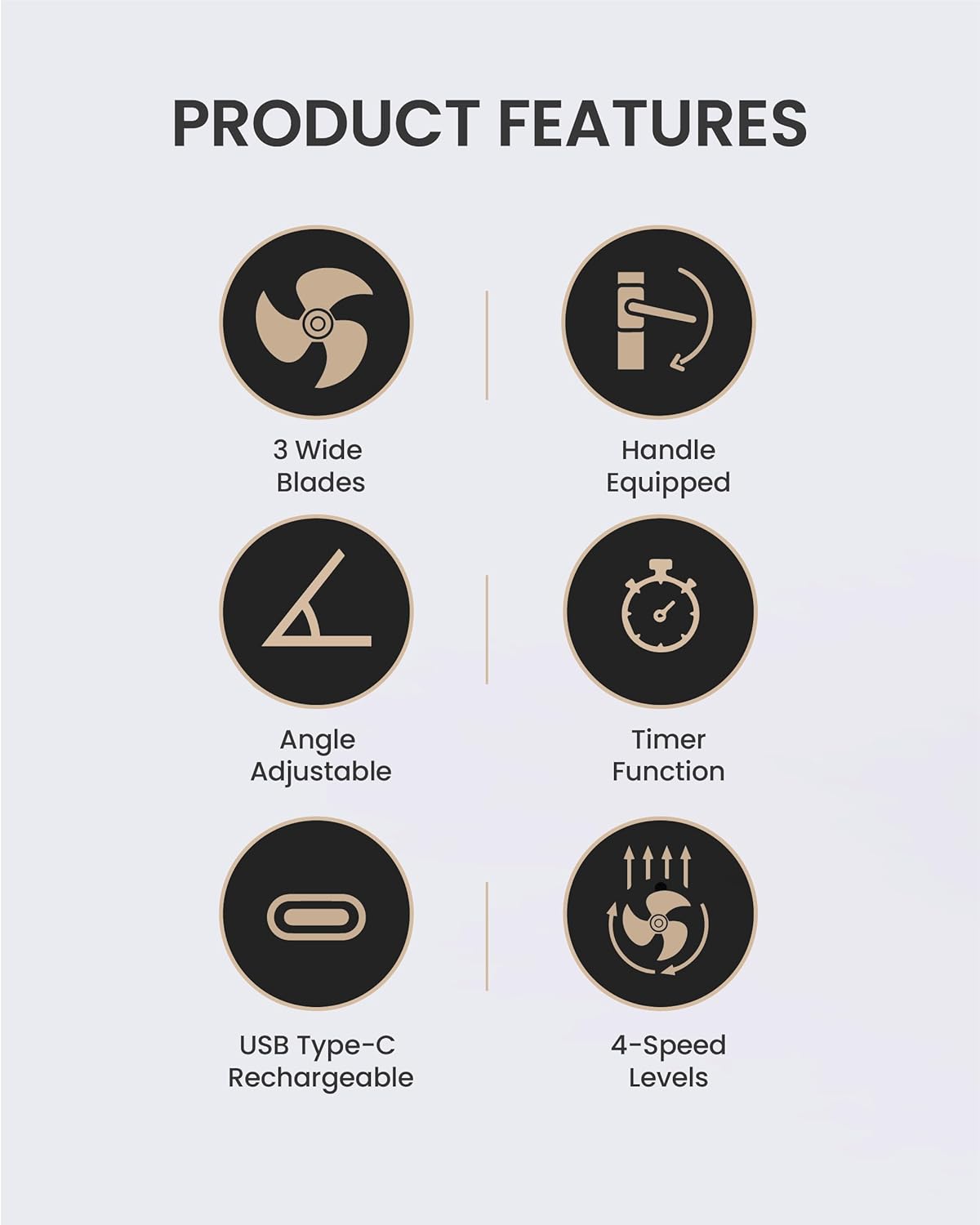 Prism(プリズム)充電式モバイルワイヤレスサーキュレーターCLAYMORE(クレイモア)fan(ファン) V600+(プラス) CLFN-V610WG 【日本正規品】