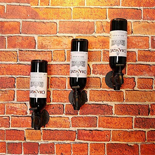 Soporte de vino para pared para 3 botellas miniatura 2