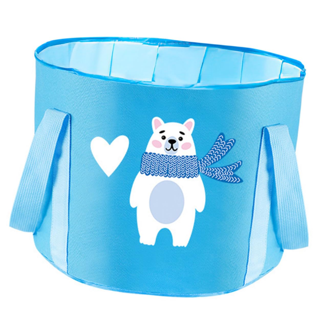 SUPVOX Foldable Foot Bath Bag Bucket Compact Water Holder for Camping Fishing Beach Trips