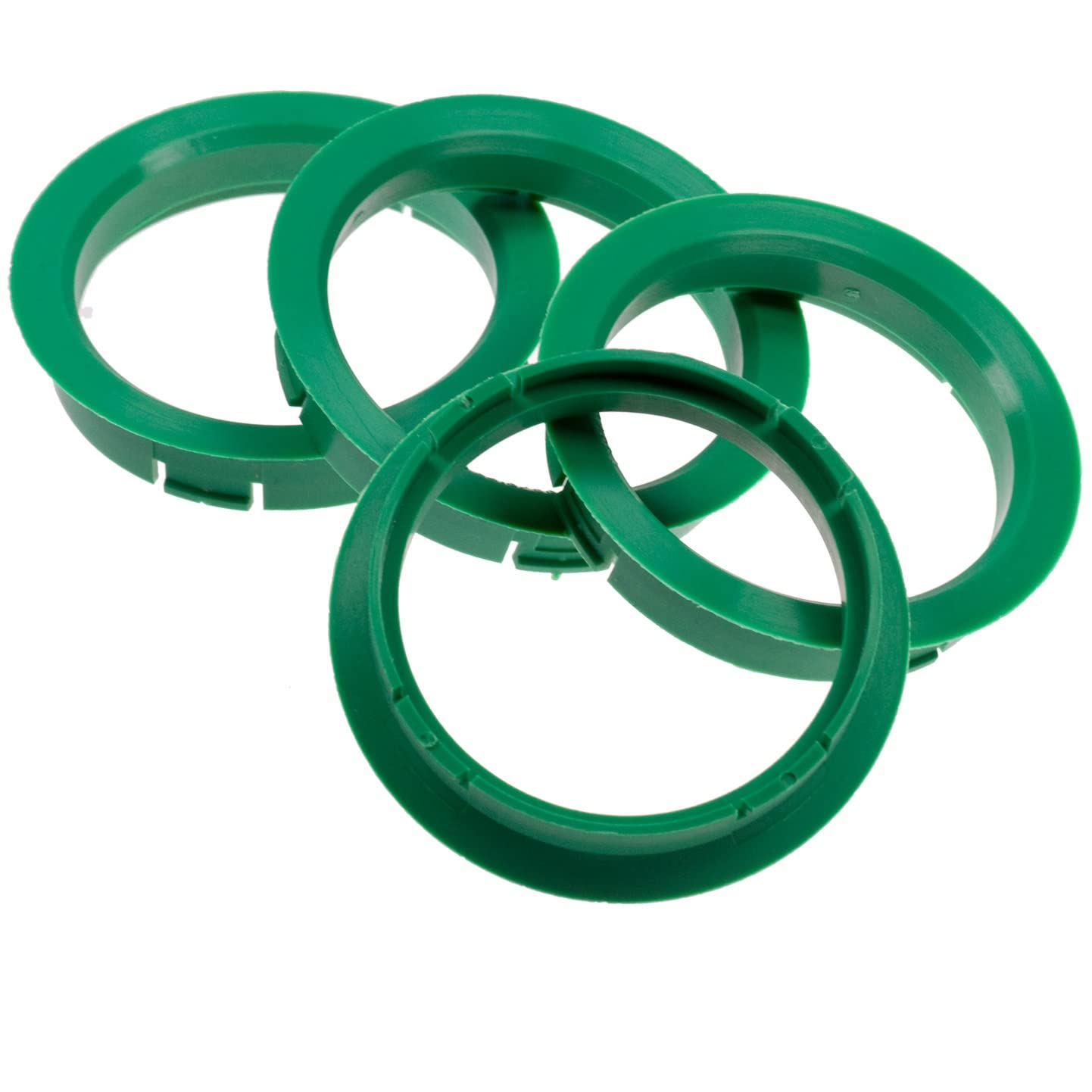 Jeu De 4 Bagues De Centrage En Plastique 64,0 => 56,6mm (Bleu Reflex) (TP 640566