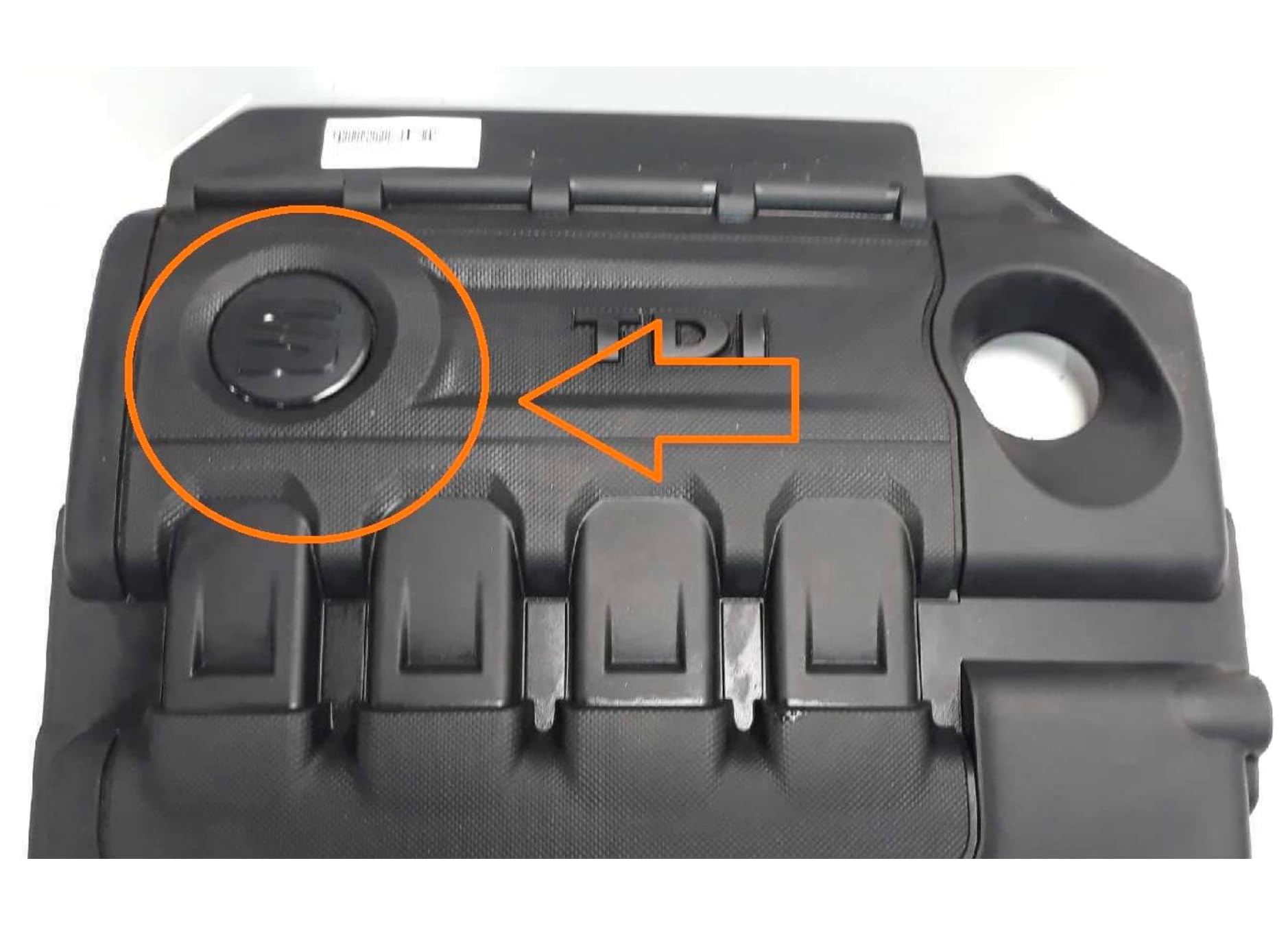 Seat 5FA837891BUW - Targhetta con logo, colore: Nero/Cromato