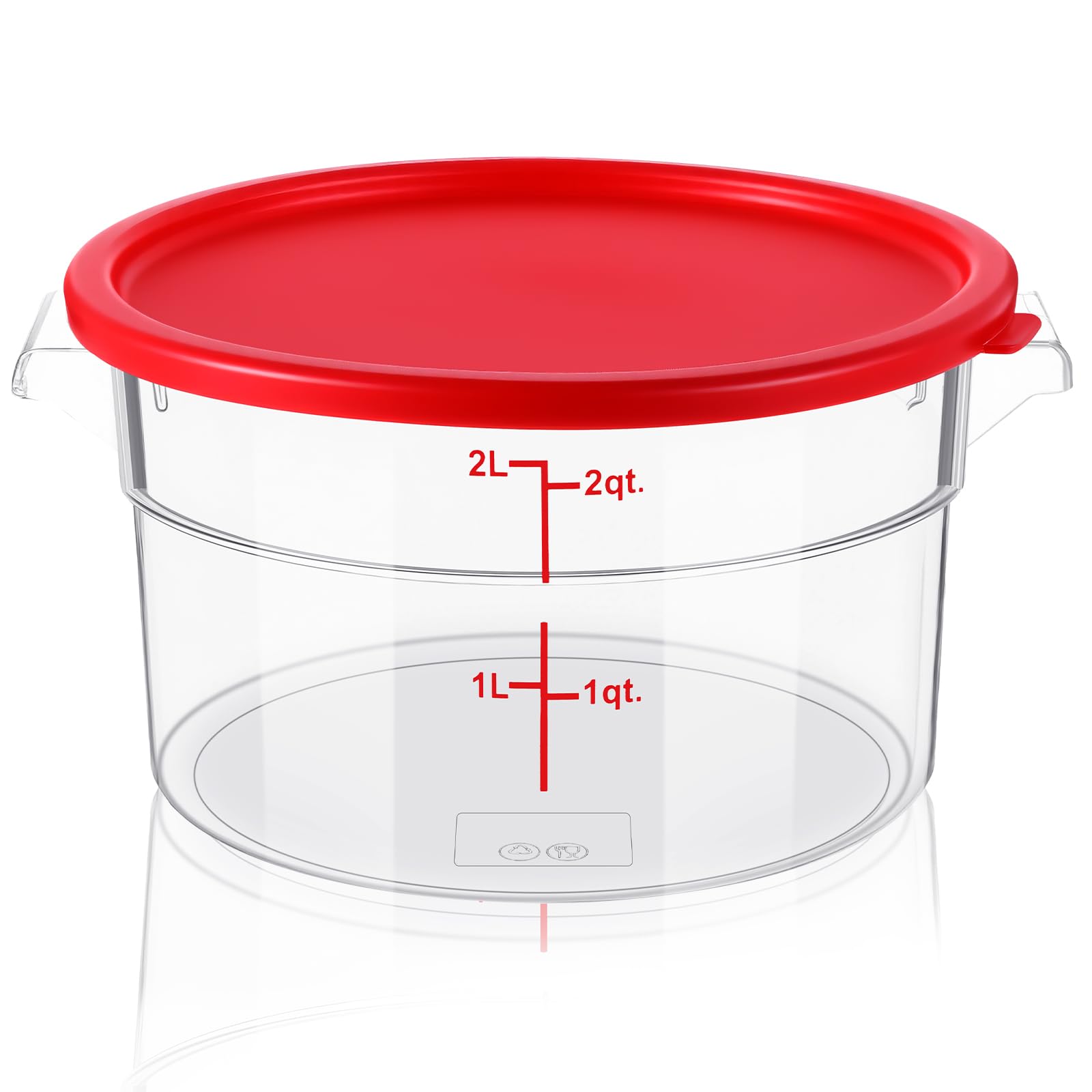 Ziliny 2 Quart Dough Proofing Container with Lid