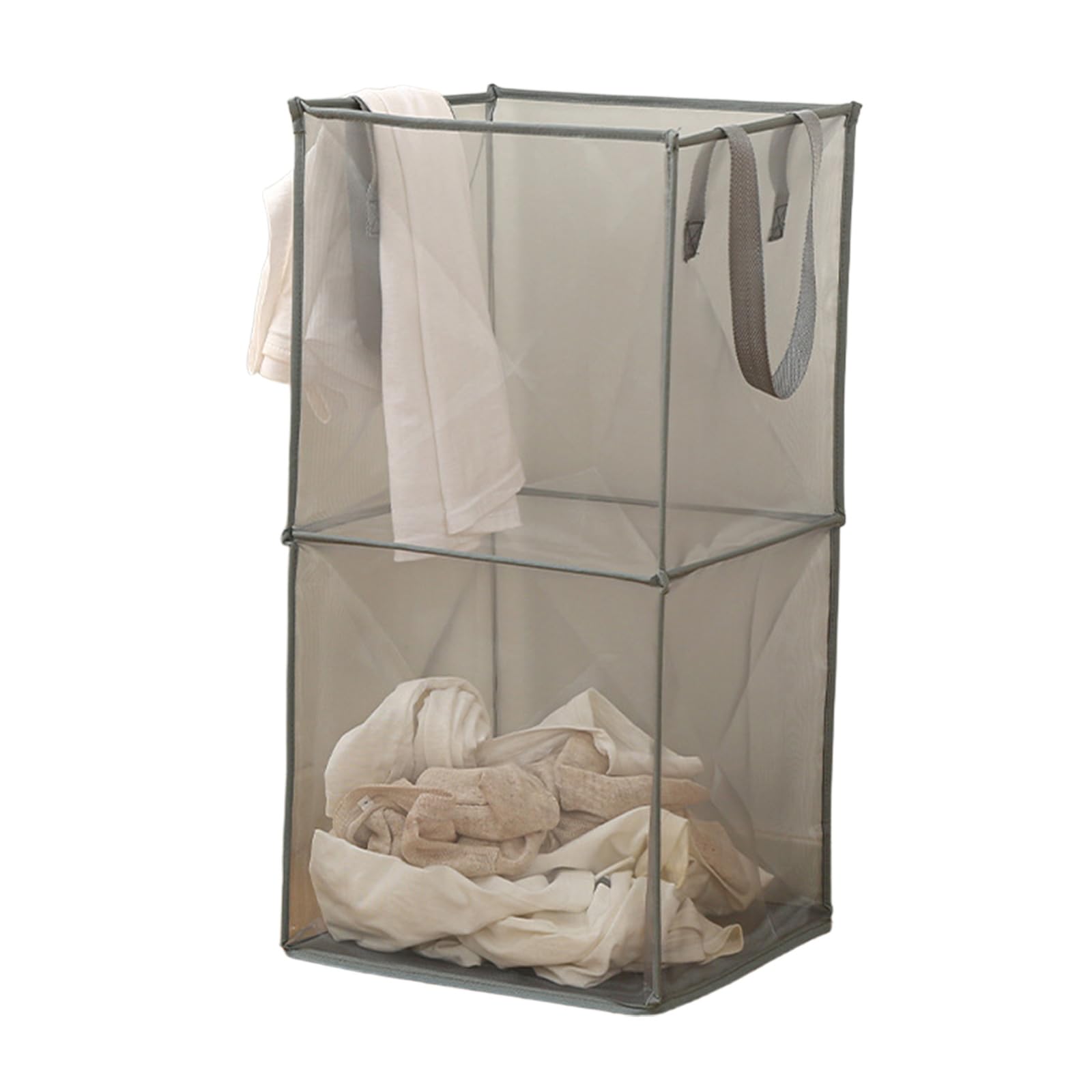 Tsophreniq Stable Square Foldable Storage Basket Multifunctional Bathroom Friendly Large Family Use Foldable Laundry Basket
