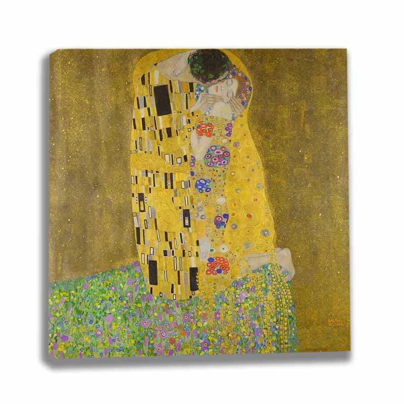 Amazon｜グスタフ・クリムト《キス》近代美術 油彩画 画壁の 