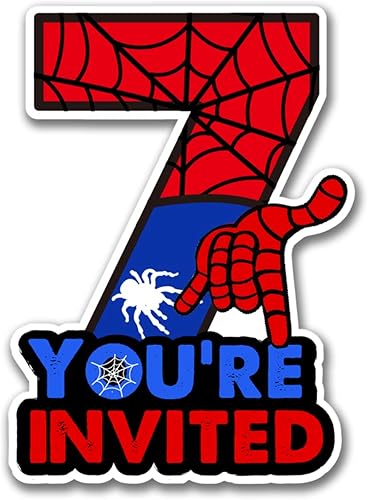 Miniatura 5 de Invitaciones de fiesta de 9 cumpleaños de superhéroe con sobres, tarjeta de invitación de nueve formas de cumpleaños de 9 años, suministros de