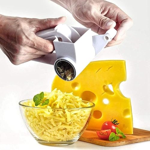 Miniatura 4 de Rallador de queso, rallador de queso con asa, rallador de queso parmesano, rallador de queso giratorio de mano, rallador de queso para queso duro,