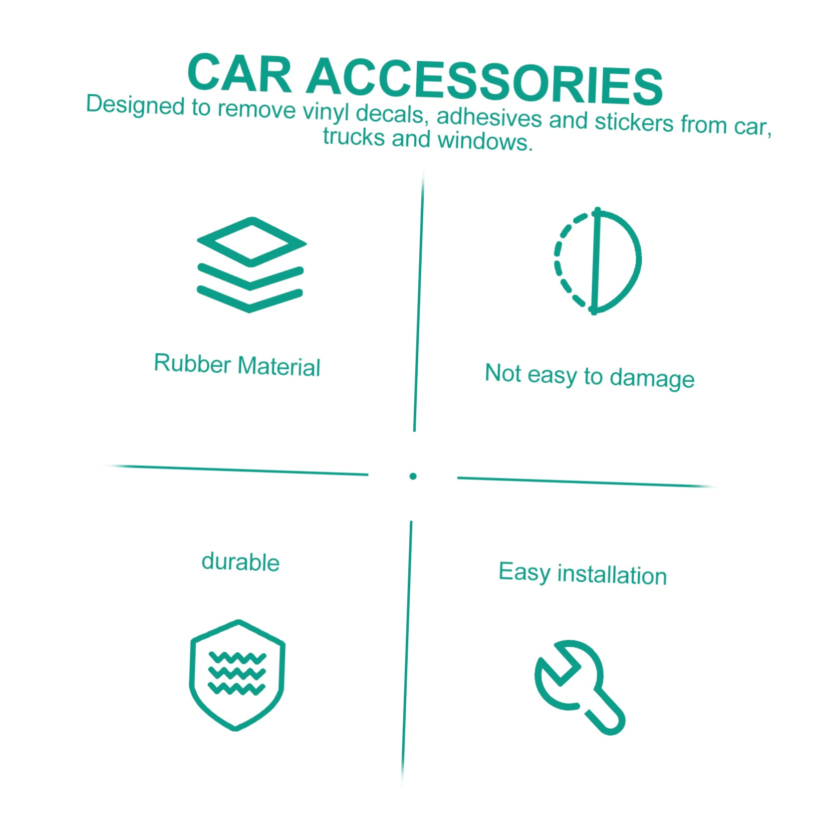 FUNOMOCYA Rubber Eraser Wheel for Trim Removal Sticker Eraser Adhesive Remover Tool Kit