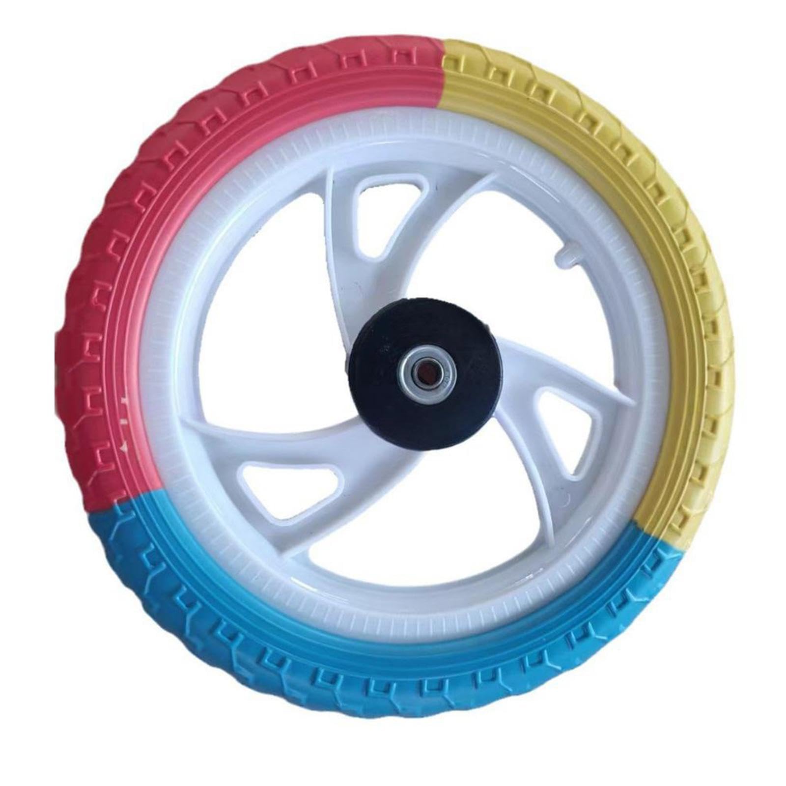 harayaa 2 Stücke 12 Zoll Schaum Kinder Fahrrad Räder Nylon Nabe Ersatzteile, Style A