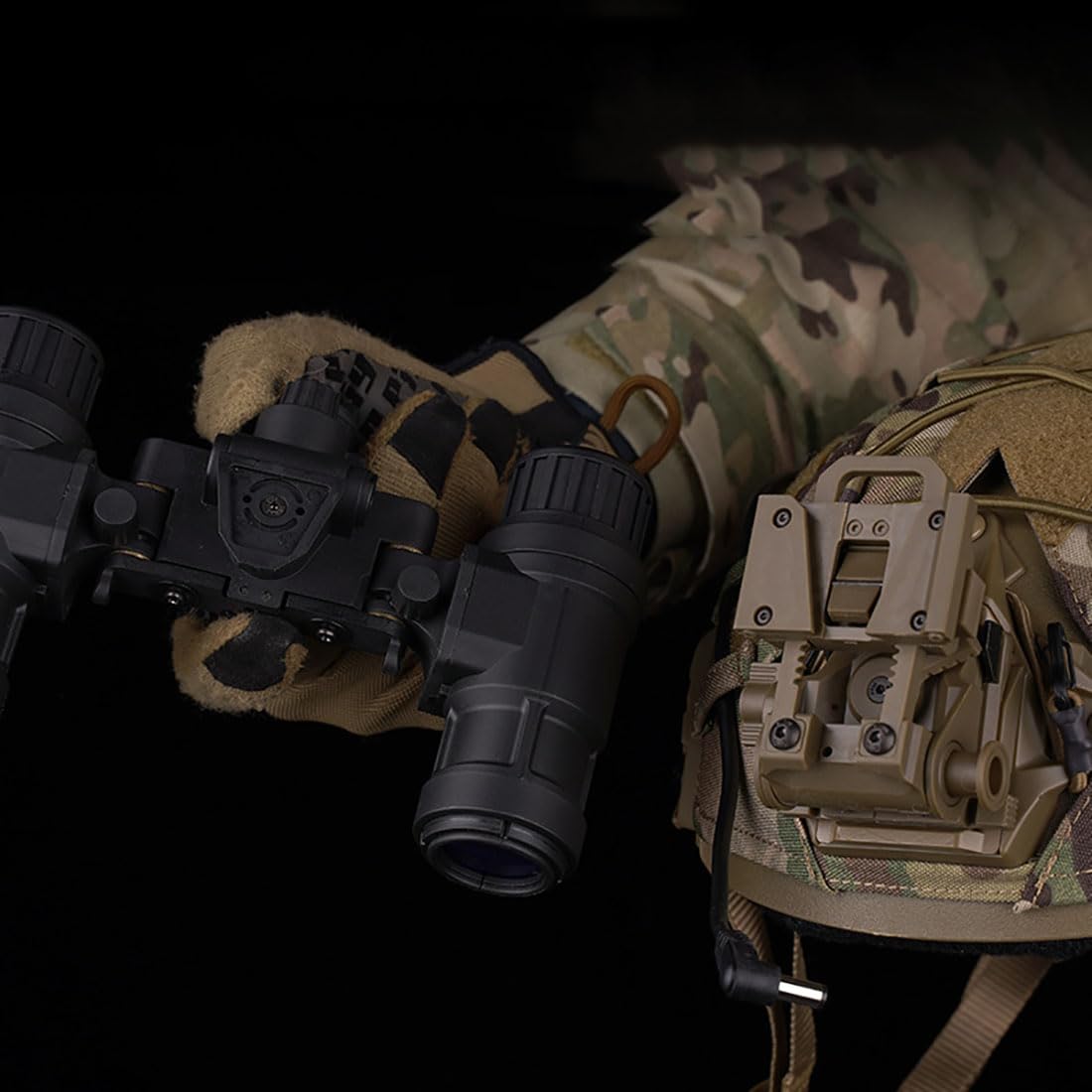 Taktische Airsoft PVS31 Dummy Nachtsichtbrille Modell mit Halterung NVG Binokular