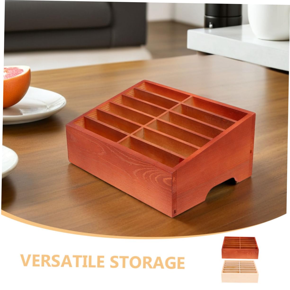 2 Pezzi Organizer Scrivania in con Scomparti Multipli Scatola Cellulare per Aula e Ufficio Supporto Versatile per Telefoni Penne e Piccoli Oggetti