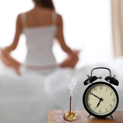 Miniatura 6 de ARTIBETTER 10 piezas de incienso soporte mini loto inscent bobina quemador disco quemador de incienso soporte para casa oficina casa té casa