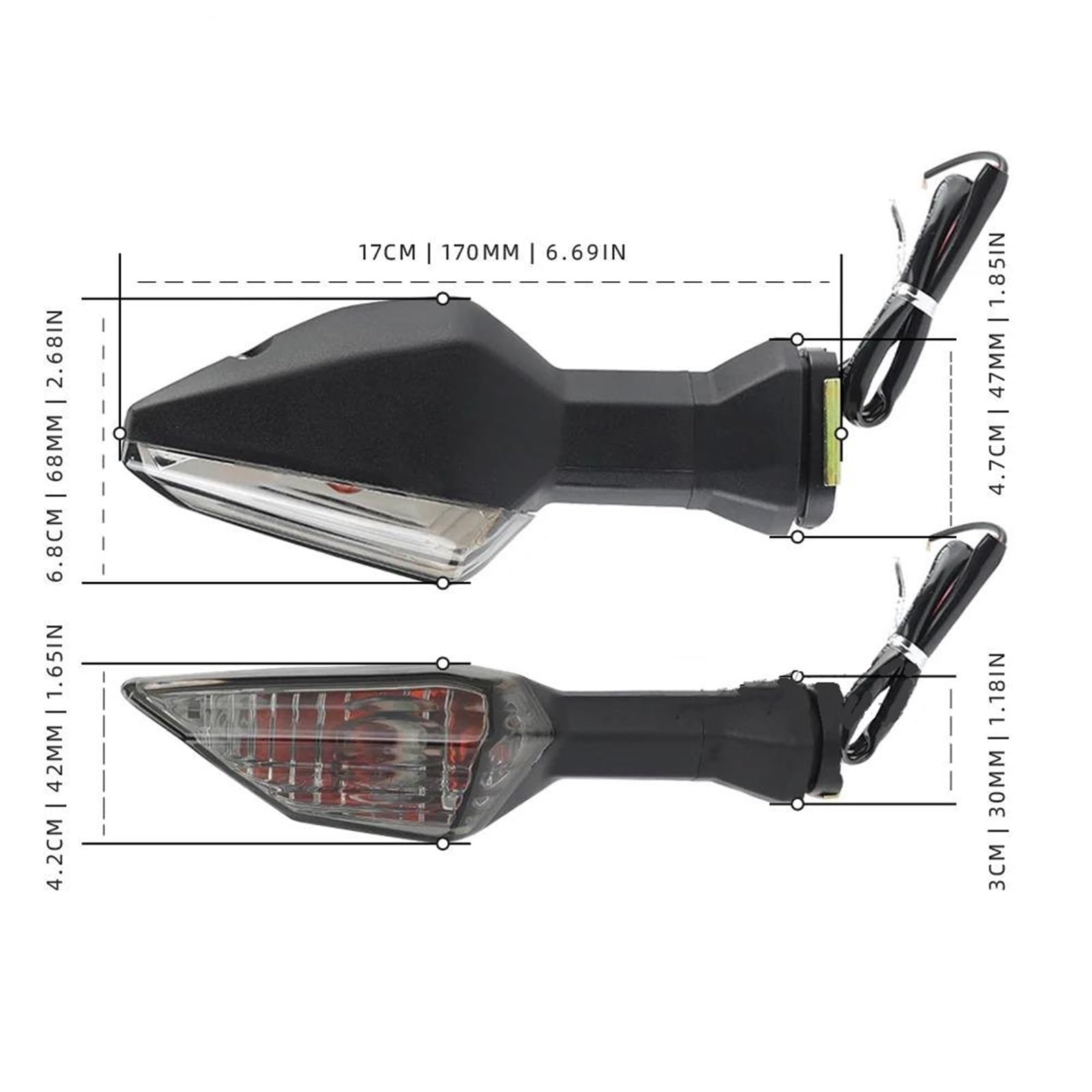 Indicadores Luz Intermitentes LED Delanteros Y Traseros Para Motocicleta Para Para Z400 Para Z650 800 Para Z900 1000 Para Z250 Para Z300 Lámpara Señal Giro Motocicleta