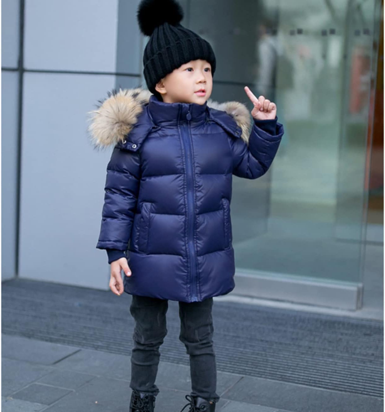 VIVIENNE TAM☆ファー付きダウンジャケット☆ハゲこども柄 楽天市場