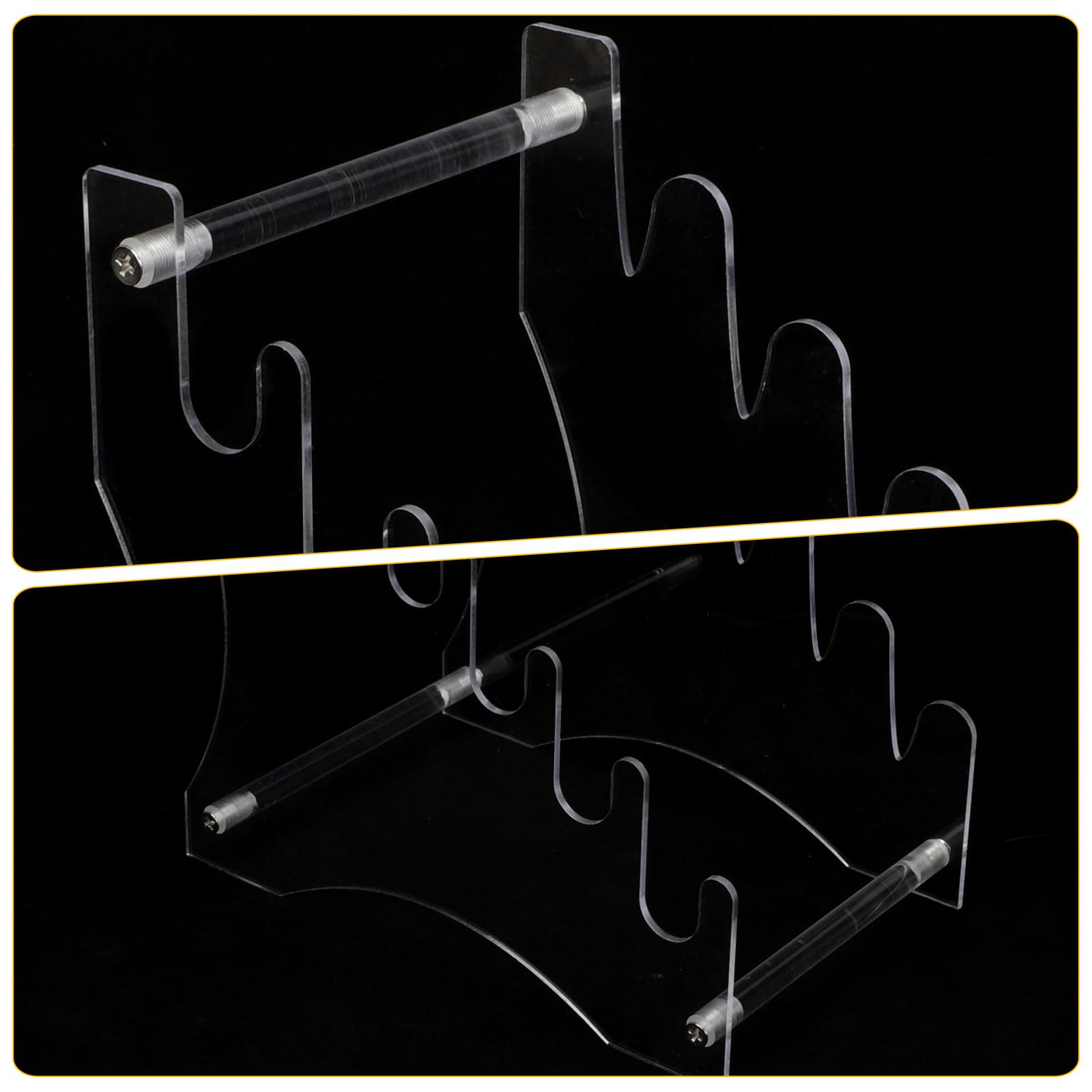 PRETYZOOM 1Set Transparent Acrylic Cutter Storage Rack Kitchen Utensil Holder for Organizing Cutters Design for Neat Kitchen Supply