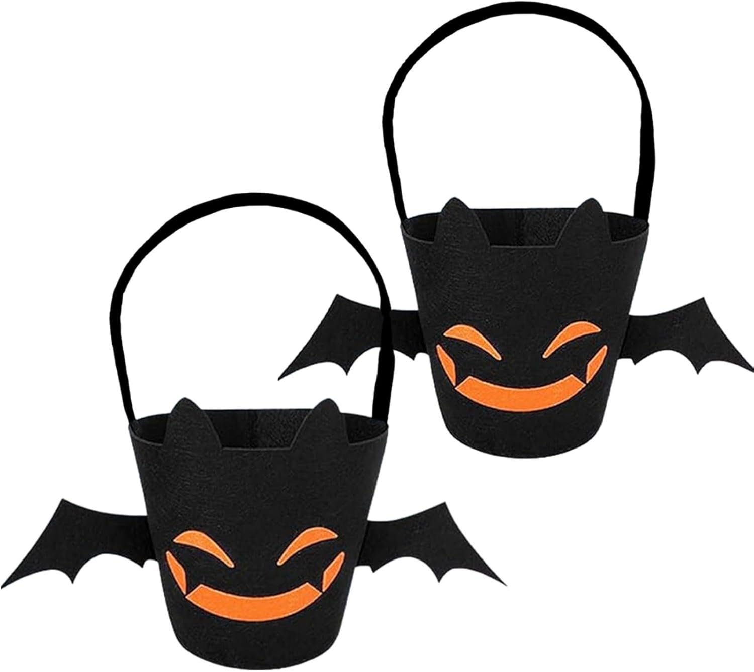 2PCS Halloween Goodie Bags,Halloween Tote Reusable NonWoven Bag for