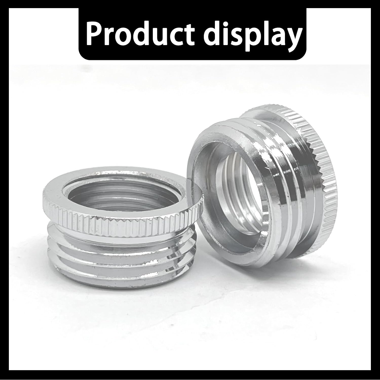 2 Pcs G1/2 inch (20mm) Female To Ght 3/4 inch (26mm) Male Garden Hose Adapter,Brass Garden Water Hose Adapter Swivel Connector,With Silicone Washer