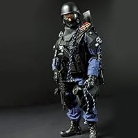 Vista 2 de 12inch Soldier Action Figure Model, 1/6 Scale Realistic Army Military Police Soldier Model Set with Accessories Collection Toys