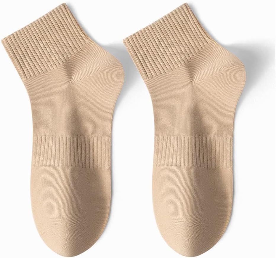 Socks for Men's Mid Length Socks, Sports Sweat Absorbing Long Screw Mouth Short Cotton Socks