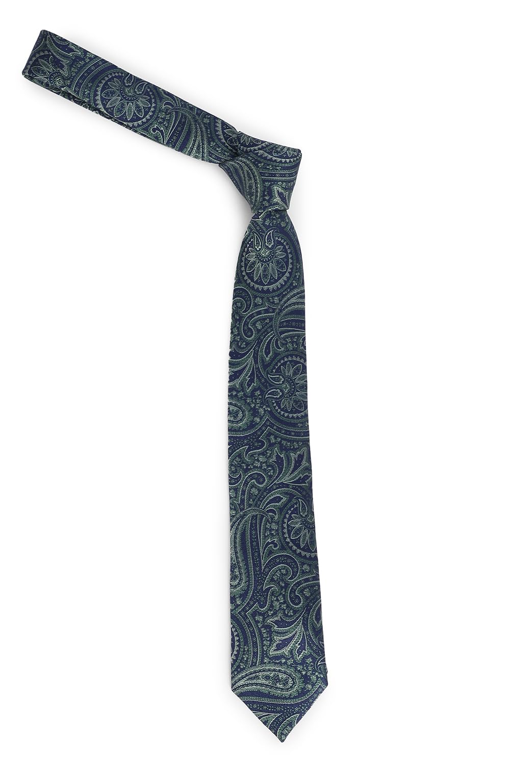 van heusen Men Green Tie Pocket Square And Cufflink-picture-12