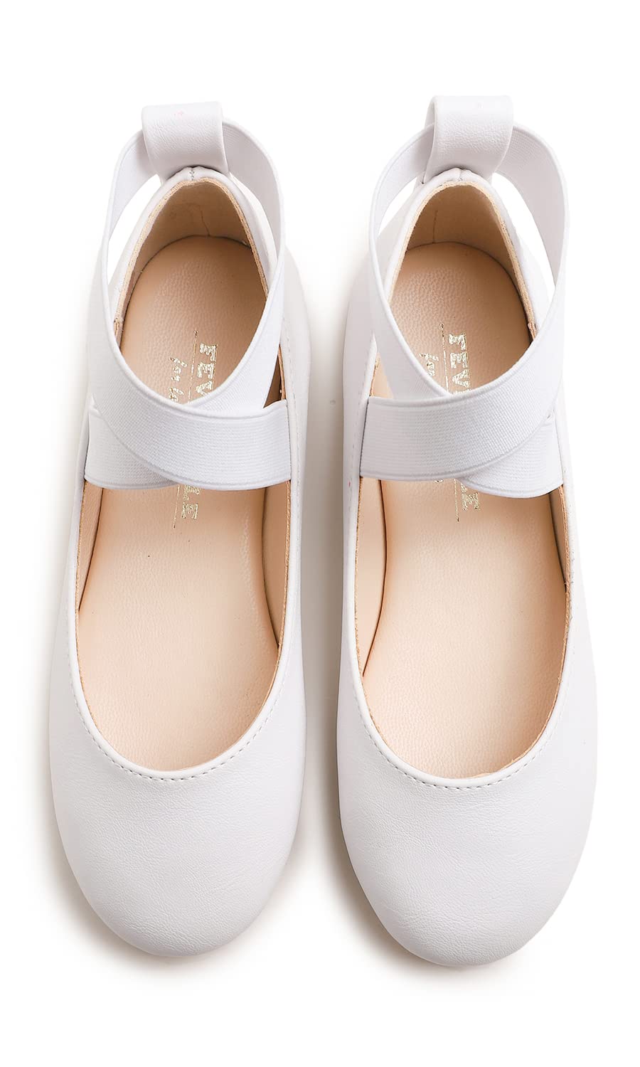 Feversole Elastic Belt Bailarinas Niña de Vestir - Zapatos Cómodos para Ceremonias - Ballet Flats