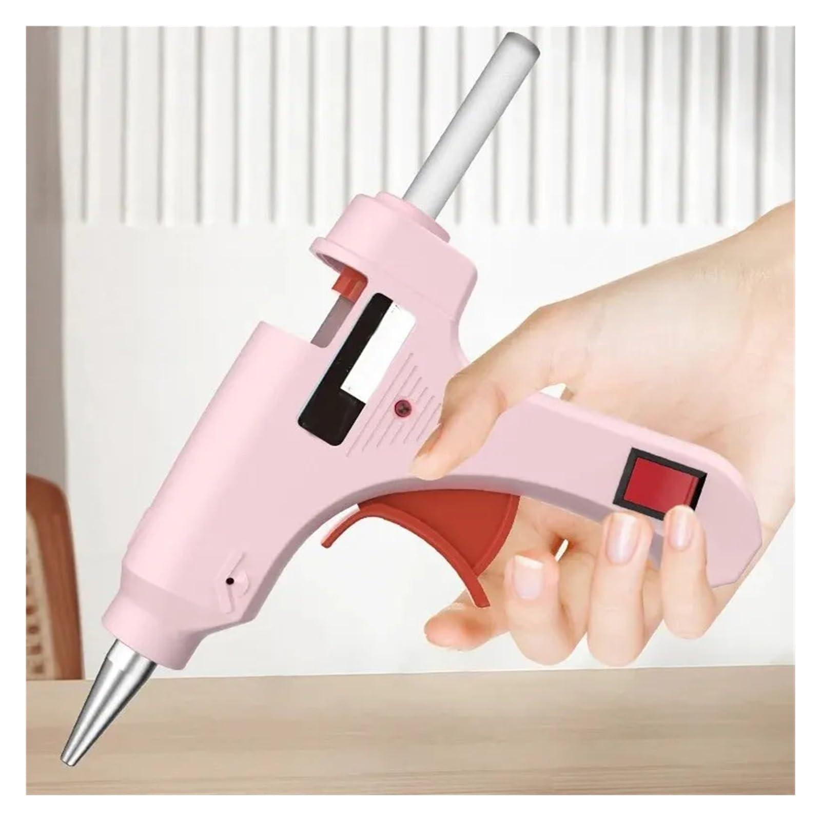 Mini pistolet do klejenia na gorąco, przewodowy pistolet do kleju topliwego 20 W, przemysłowe narzędzie do klejenia na gorąco, elektryczny pistolet do klejenia na gorąco, do projektów rzemieślniczych