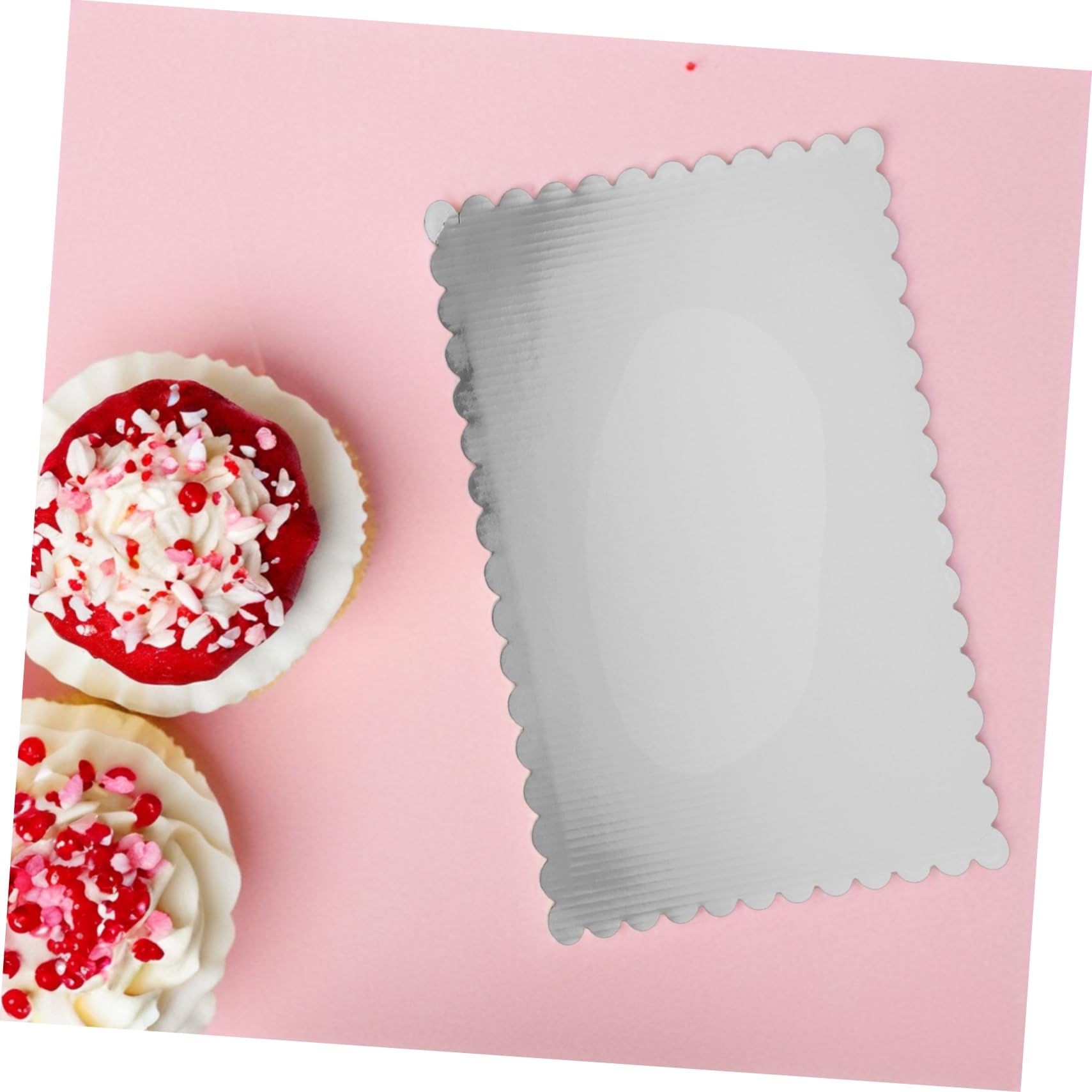Cabilock 20piezas Bases para Tartas De Cartón Corrugado para Tartas Base Rectangular Antigrasa De Soporte De Cartón Grueso para De Hojaldre Cumpleaños y Repostería
