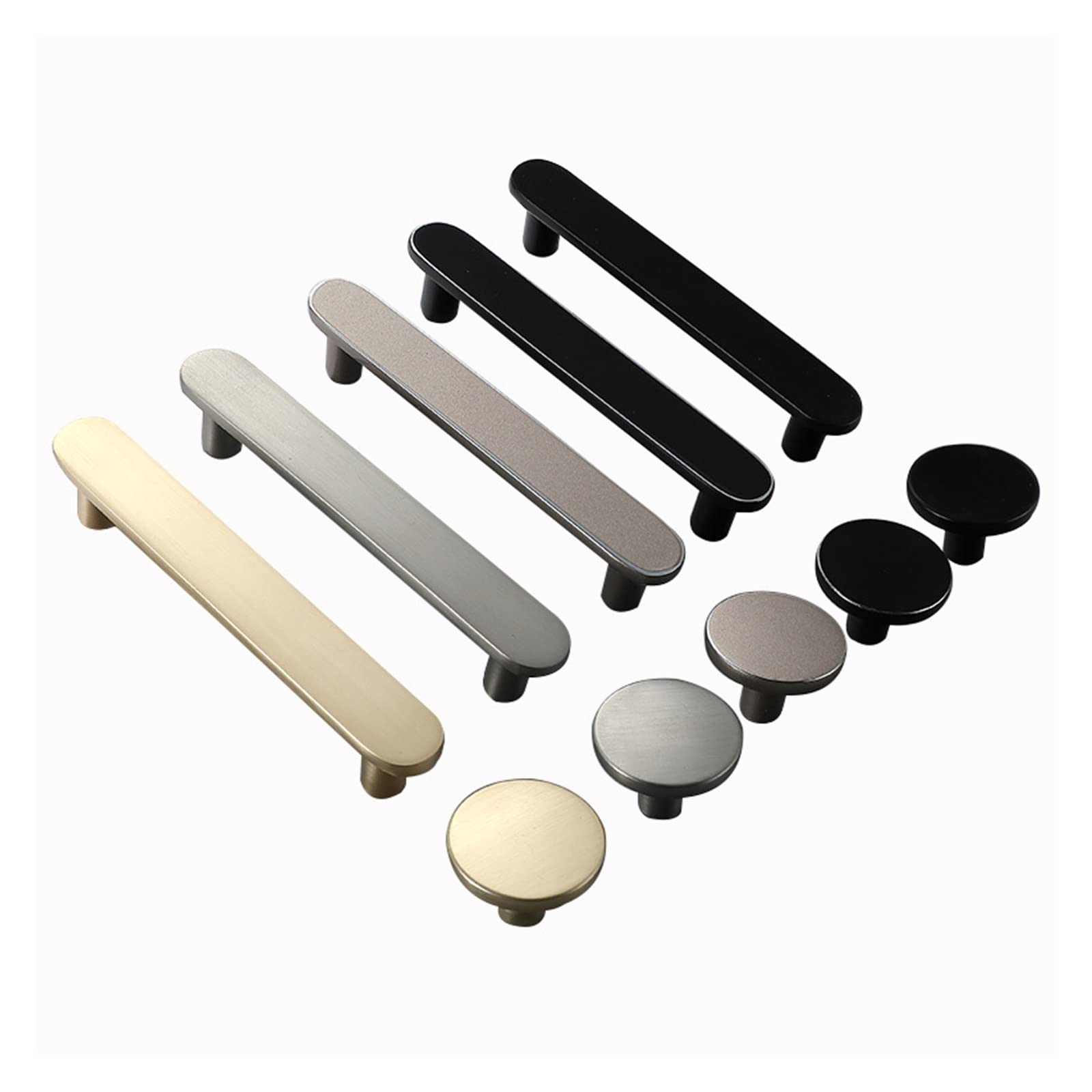 Poignée armoire usée ? Remplacez par ce lot de 10 boutons ronds modernes or et noir