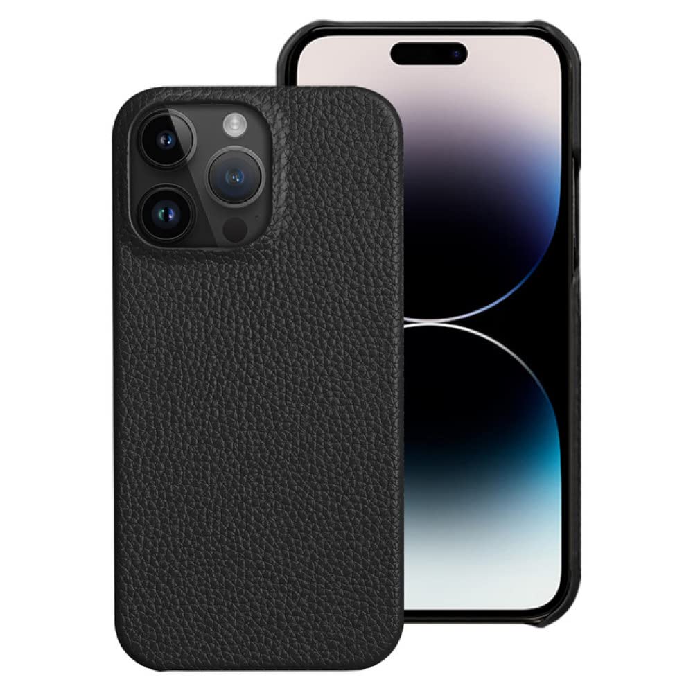 Coque en cuir véritable pour iPhone X évitez les rayures avec cet étui noir - 7