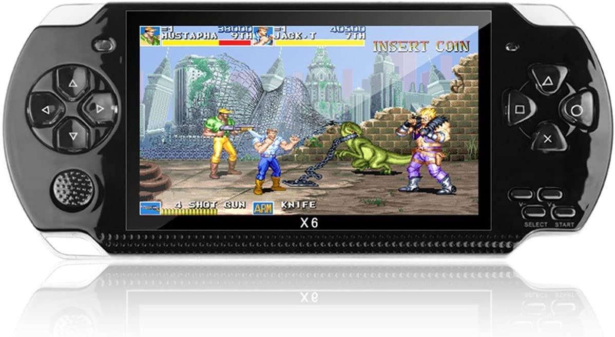 Consola De Juegos Portátil De 4,3 Pulgadas Y 8 GB, 5500 Juegos Integrados, Compatible con Múltiples Simuladores, Consola De Videojuegos Retro, Salida De TV Mp3/Mp4/DV/DC, Niños