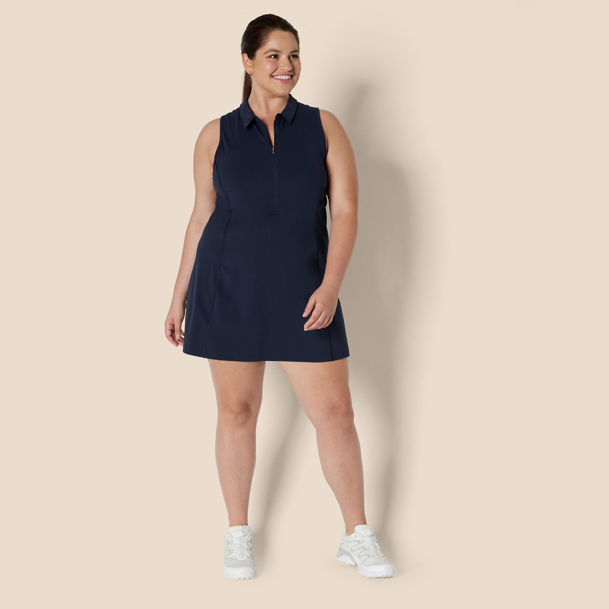 Amazon Essentials Robe de Tennis Active Formflex Longue et Ultra Douce Femme