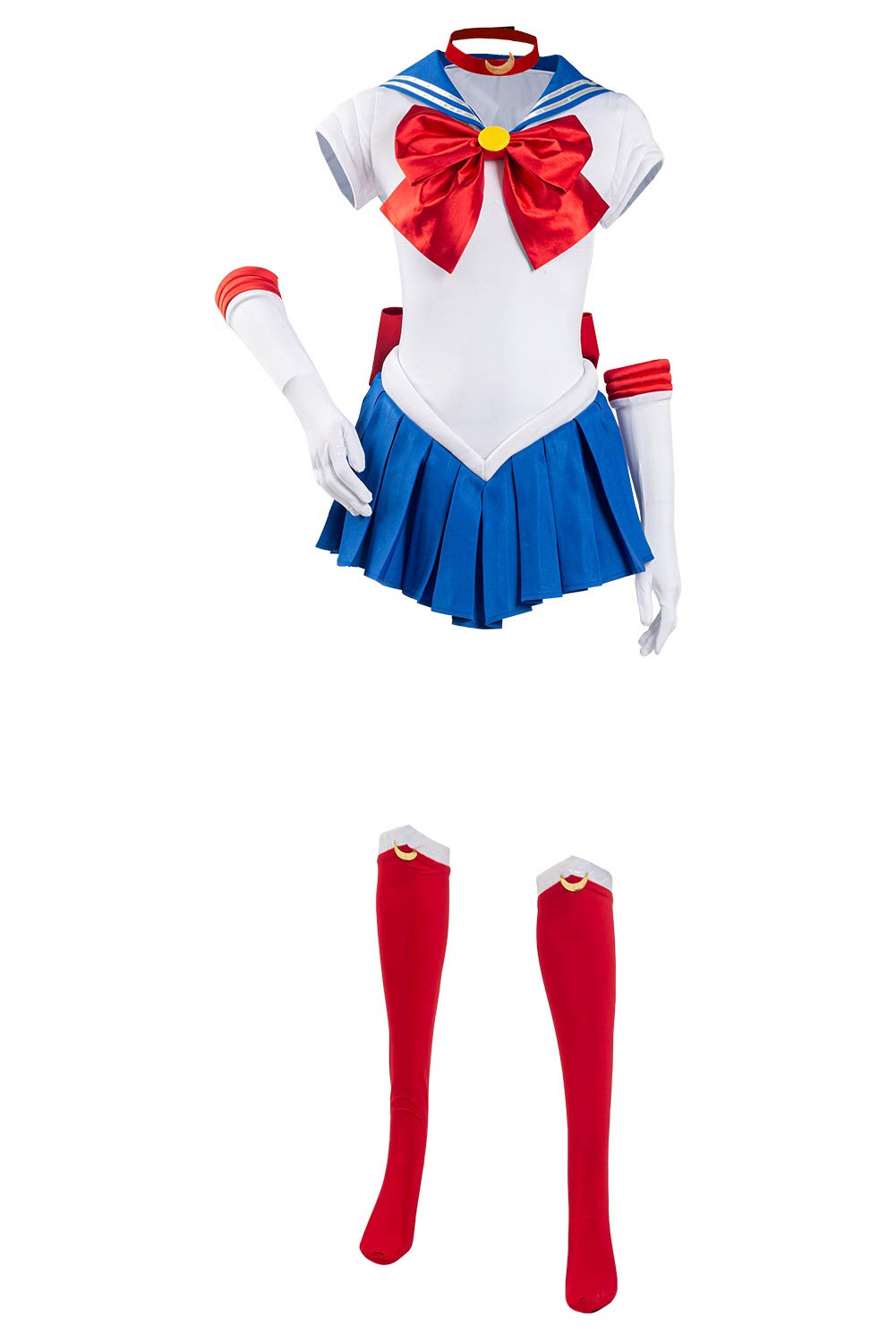 Tsukino Usagi - Costume per cosplay, set completo, per Halloween e Carnevale