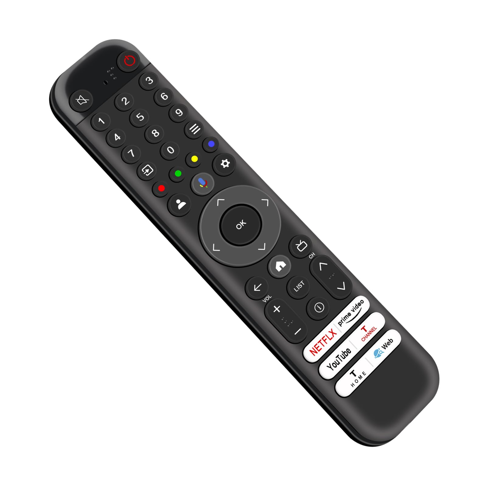 VINABTY Telecomando di Ricambio applicabile per TCL 43V6C 50V6C 55V6C 65V6C 75V6C 58P635 55T6C 65C745 43T7B 43V6B 50V6B 55V6B 65V6B 75V6B 85T7B UHD Smart LED TV,Senza funzione vocale