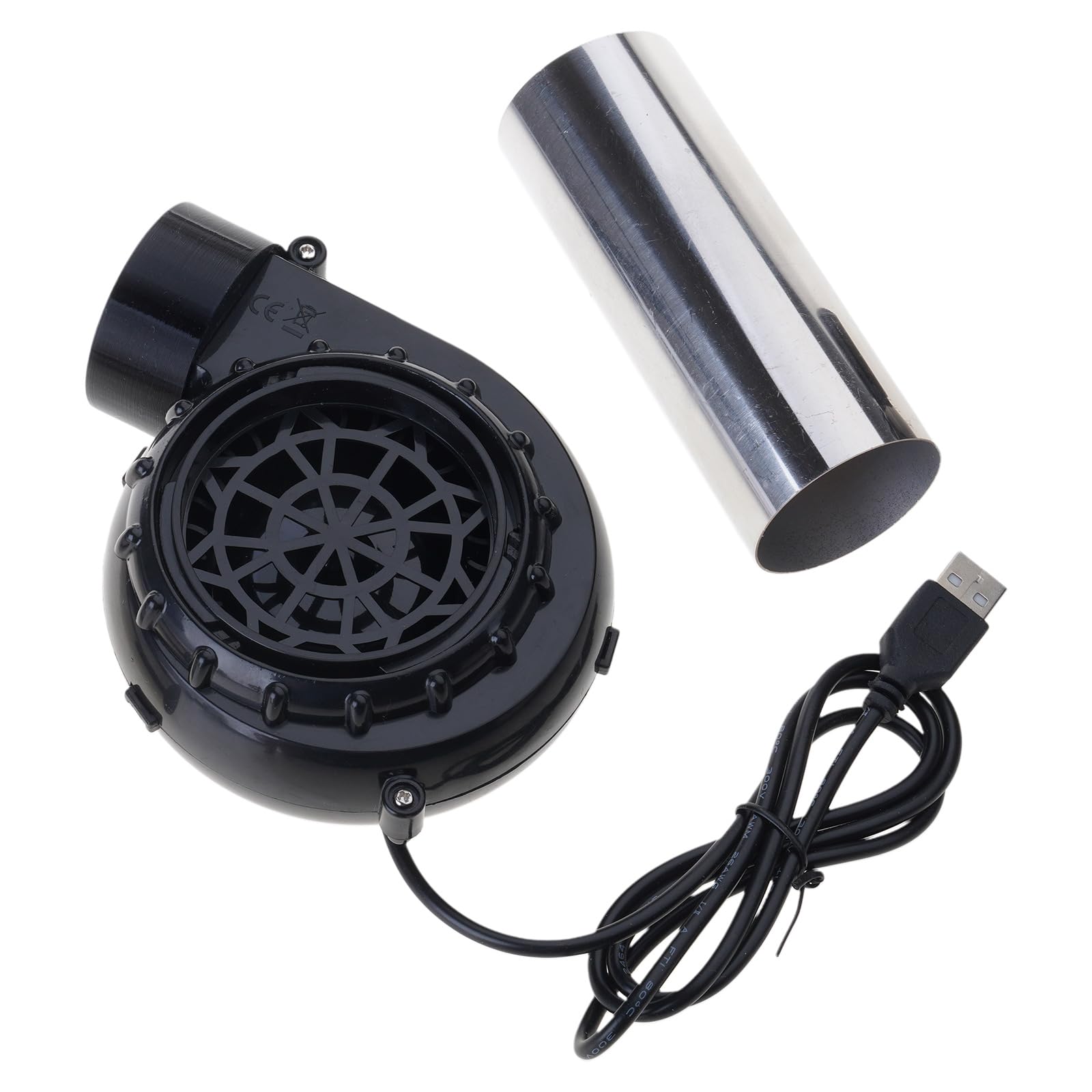 Jazuaiao No Switch Efficient Barbecue Blower Usb5v2a Bbq Fan Easily To Carry And Adjust For Outdoor Activities Electric Fan Adjustable Speed Blower