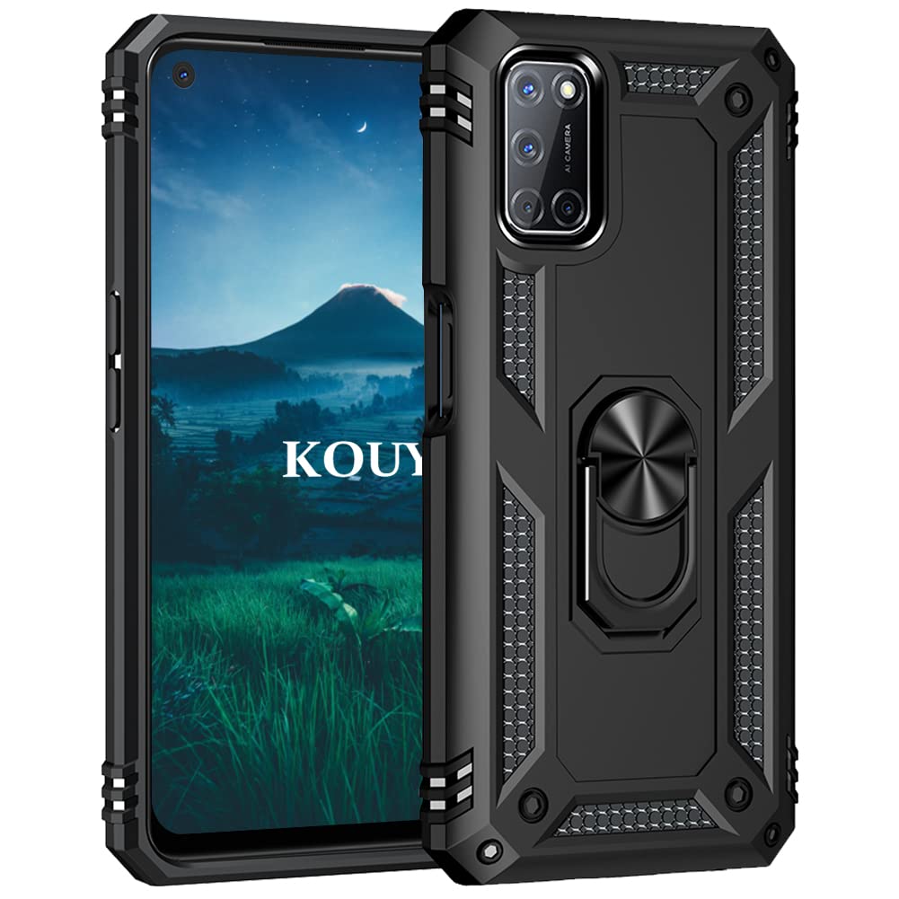 Soporte Anillo 360° Manos Libres ILING Funda Para OPPO Reno 13 FS (OPPO Reno 13F 5G/4G), Ultra Delgado Mate Translúcido Antigolpes Dura PC Carcasa, Suave Silicona TPU Bumper Estuche Con Anillo De