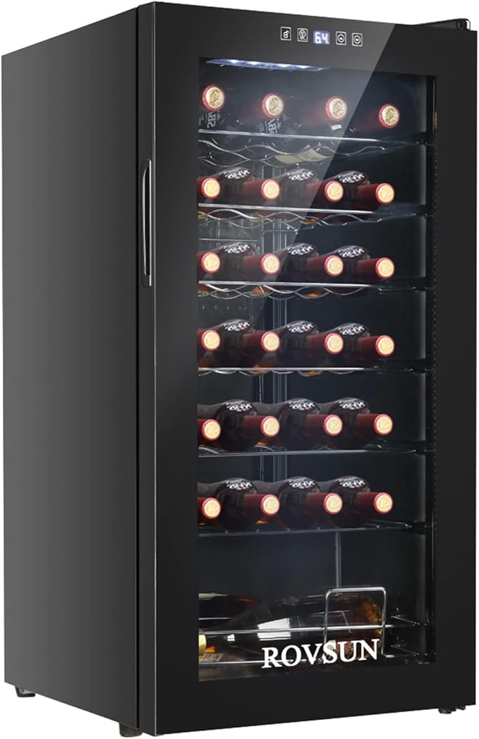 ROVSUN 28 Bottle Wine Fridge Review – Affordable, Spacious & Reliable Cooling