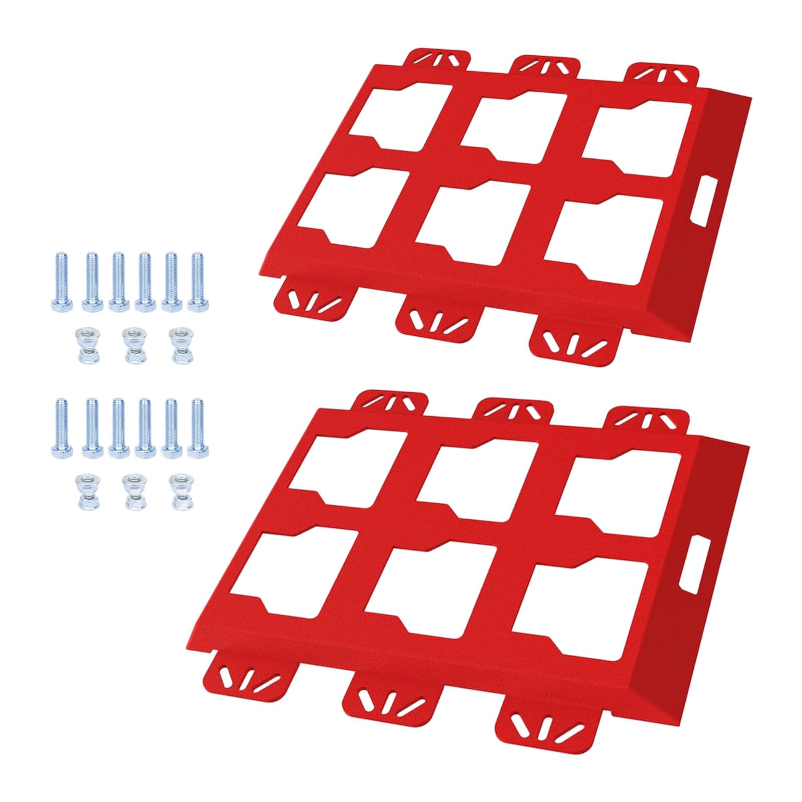 Hsioluted Red Upgrade Integral Mounting Plate For Packouts, High-Strength Half Width Plate Power Tool Storage Mounting Packouts Single