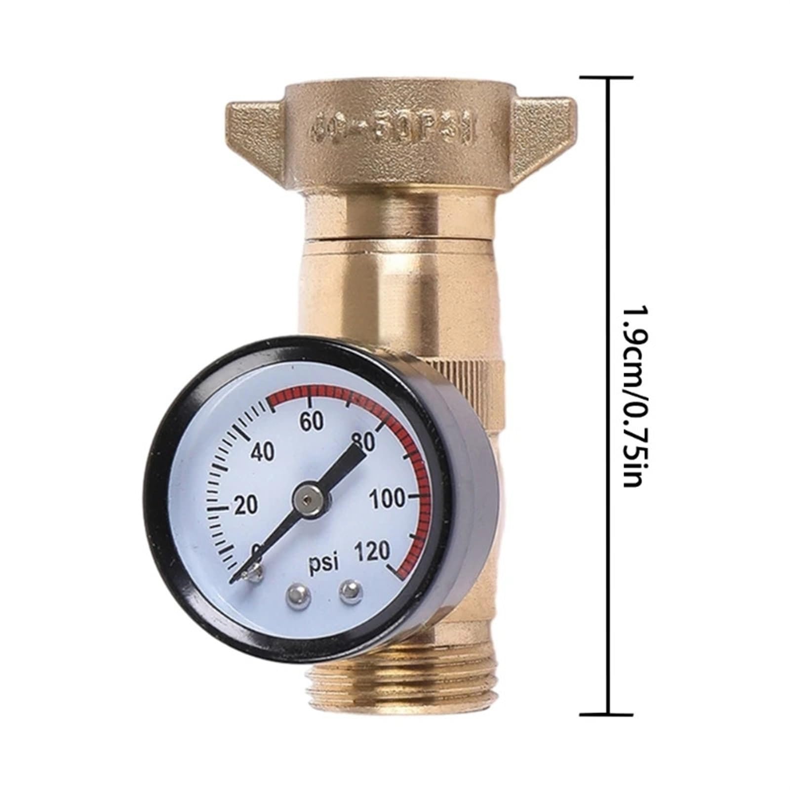 Régulateur de pression d'eau de 3/4 po for tuyau d'arrosage pour compresseurs et outils pneumatiques