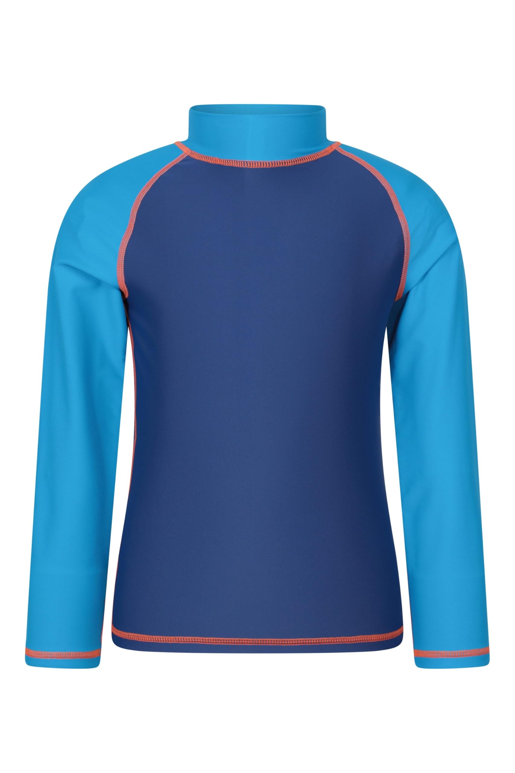 Mountain Warehouse Bright Blue Kids Rash Vest - Uv Protection Rash Guard, Long Sleeves Childrens Rash Shirt, Flat Seams, Quick Drying, Stretch Fabric - Spring Summer, Swimming Kids Size 9-10 Years