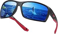 Vista 9 de Gafas de sol deportivas polarizadas para hombres y mujeres, con acabado retro, gafas de sol para hombres, gafas de sol cuadradas UV 18150