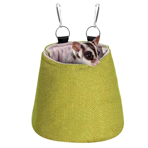 MiOYOOW Hamaca Hamster conejillo de indias, cama colgante ardilla, bolsa de dormir para hurones