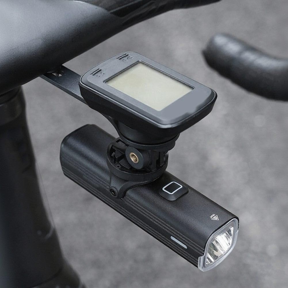 Faro per bicicletta in lega di alluminio, luce anteriore ad alto lume a sgancio rapido per bici da strada da montagna, lampada da ciclismo nera essenziale per una guida notturna sicura