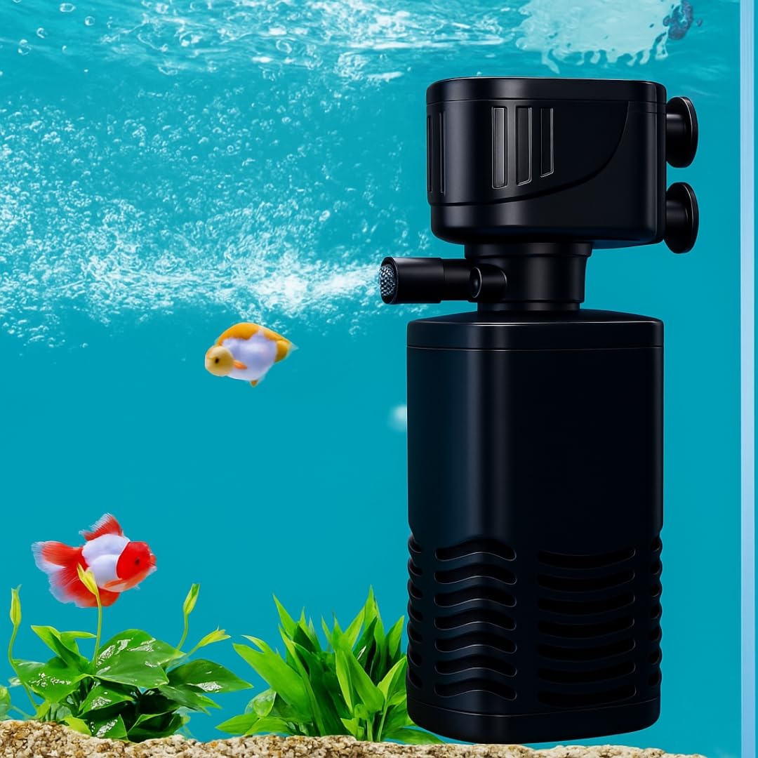 FinyPetz 4 in 1 Aquarium Filter 6005F | 15W | 880 L/H