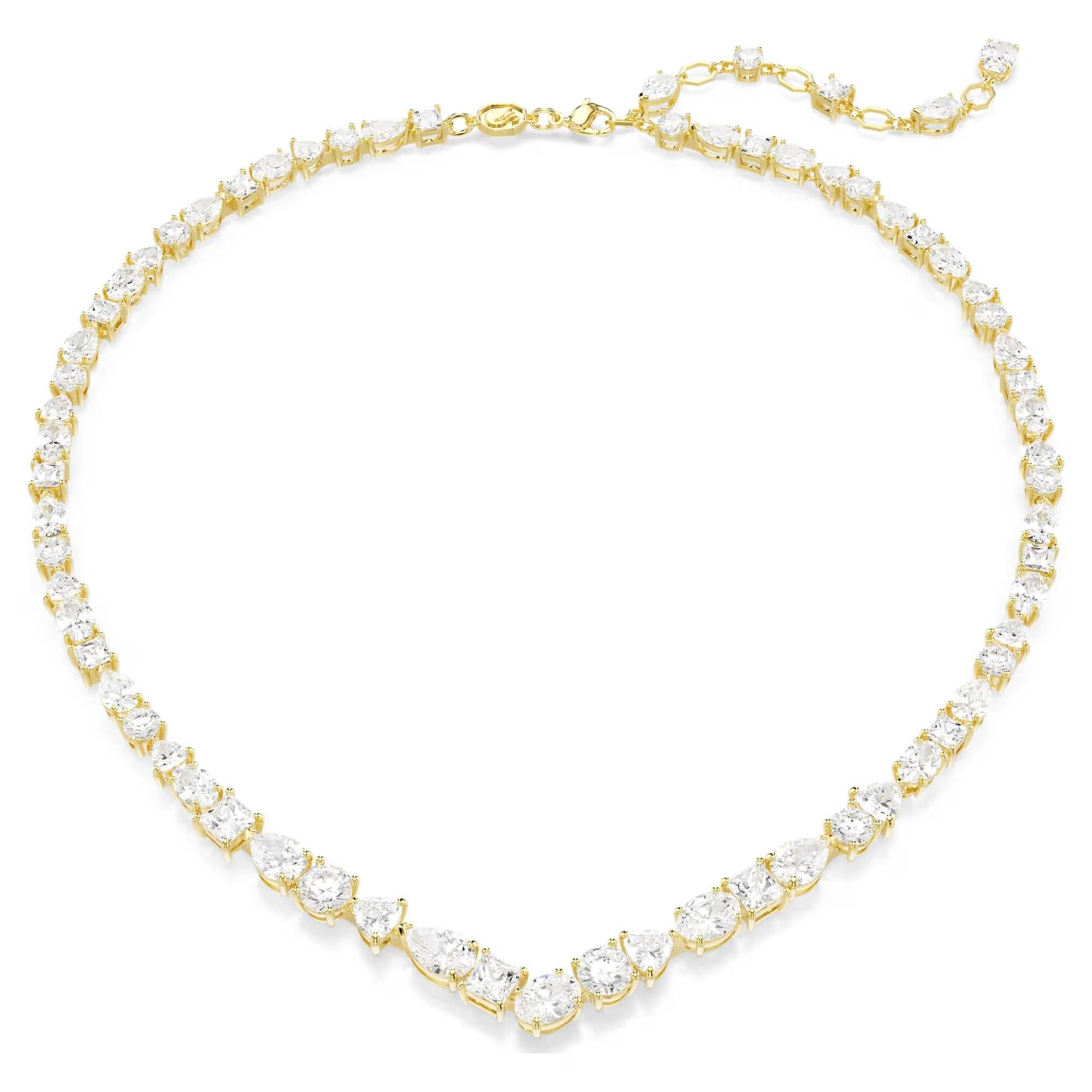 Swarovski Mesmera : Collana V White/​GOS 32 pour femme, or, taille unique