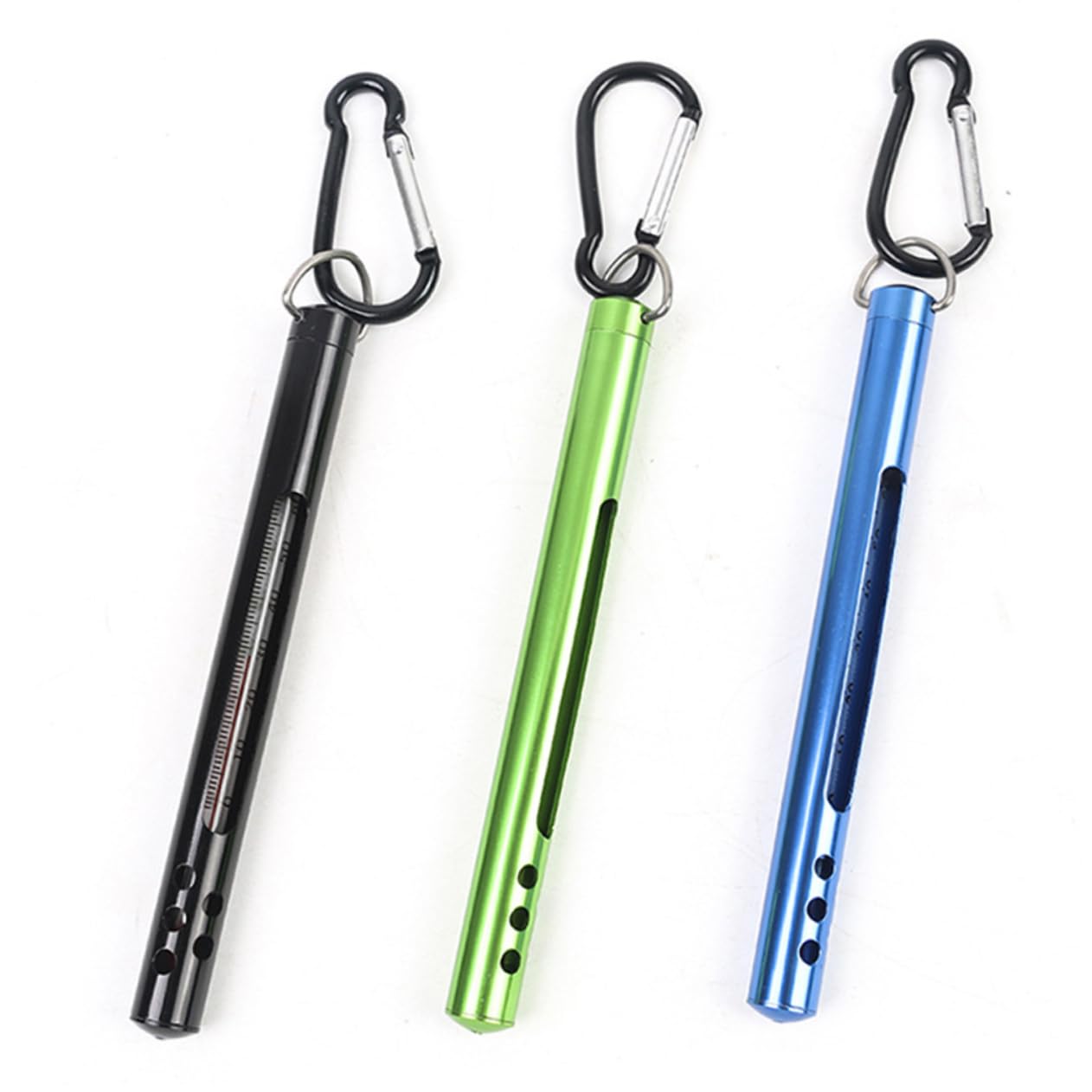 FRCOLOR 3pièces Thermomètre De Portable Noir Mesure De Température De Eau Fahrenheit Et Celsius Outil Pratique Pour Pêcheurs Plein Air