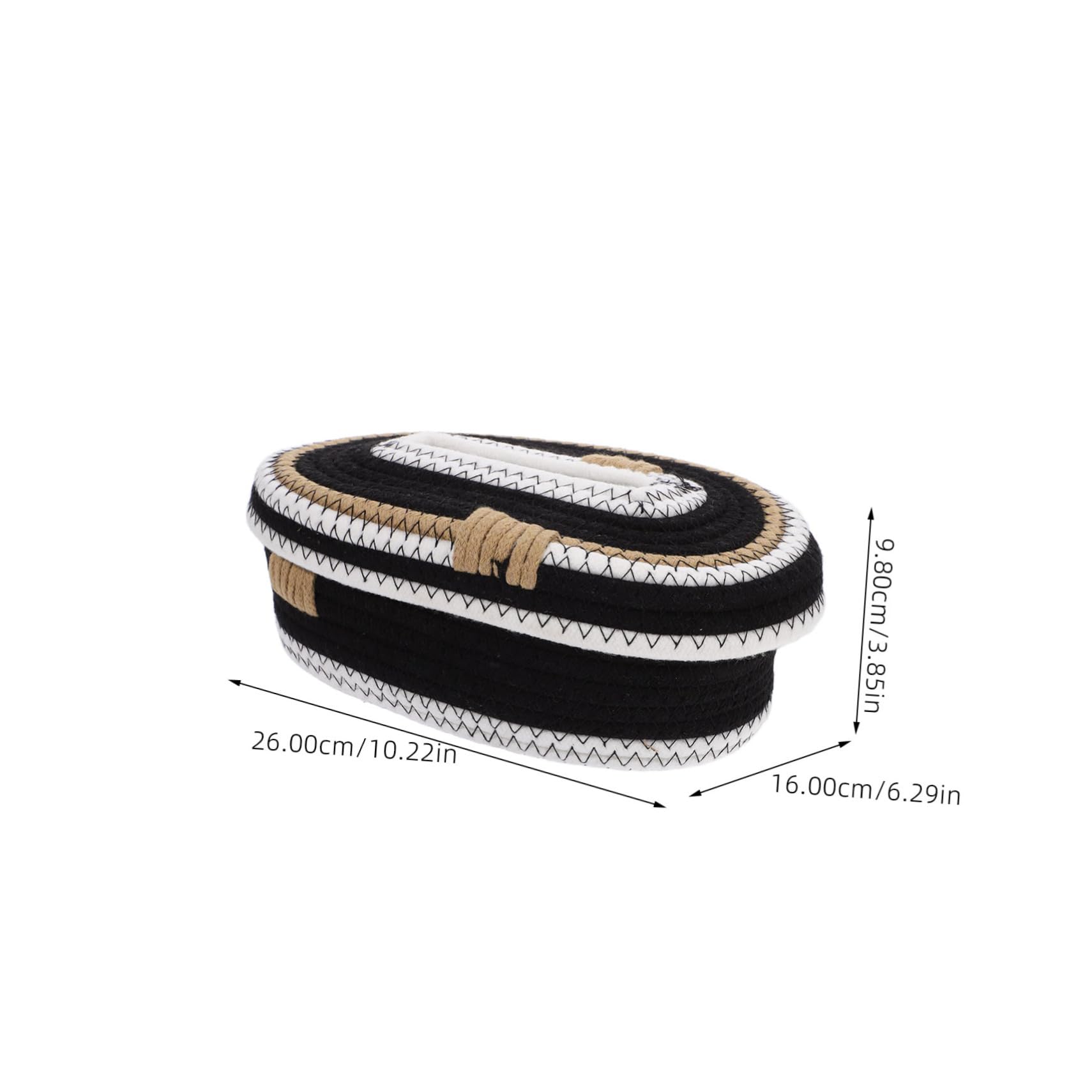 LIFKICH Stylish Cotton Rope Tissue Holder Modern Paper Dispenser for Home Hotel Office