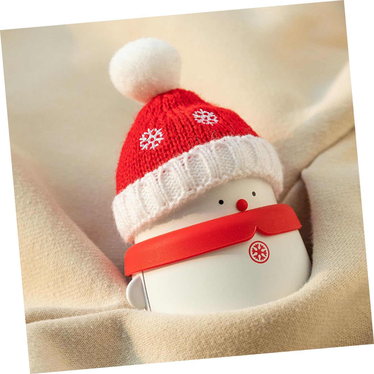 TOYANDONA USB Handwärmer Powerbank Schneemann Tragbar für Winter mit USB Aufladung Multifunktionales Ladegerät für Kalte Hände und Durchblutungsförderung