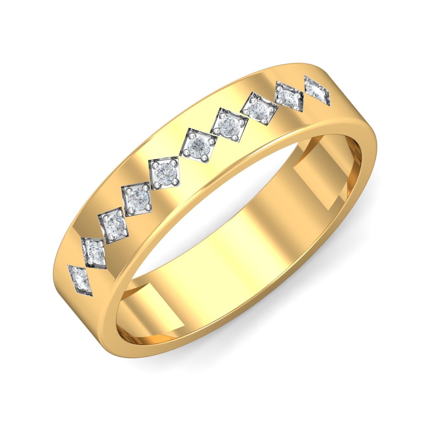 14KT Yellow Gold Suave Ring for Men/Women